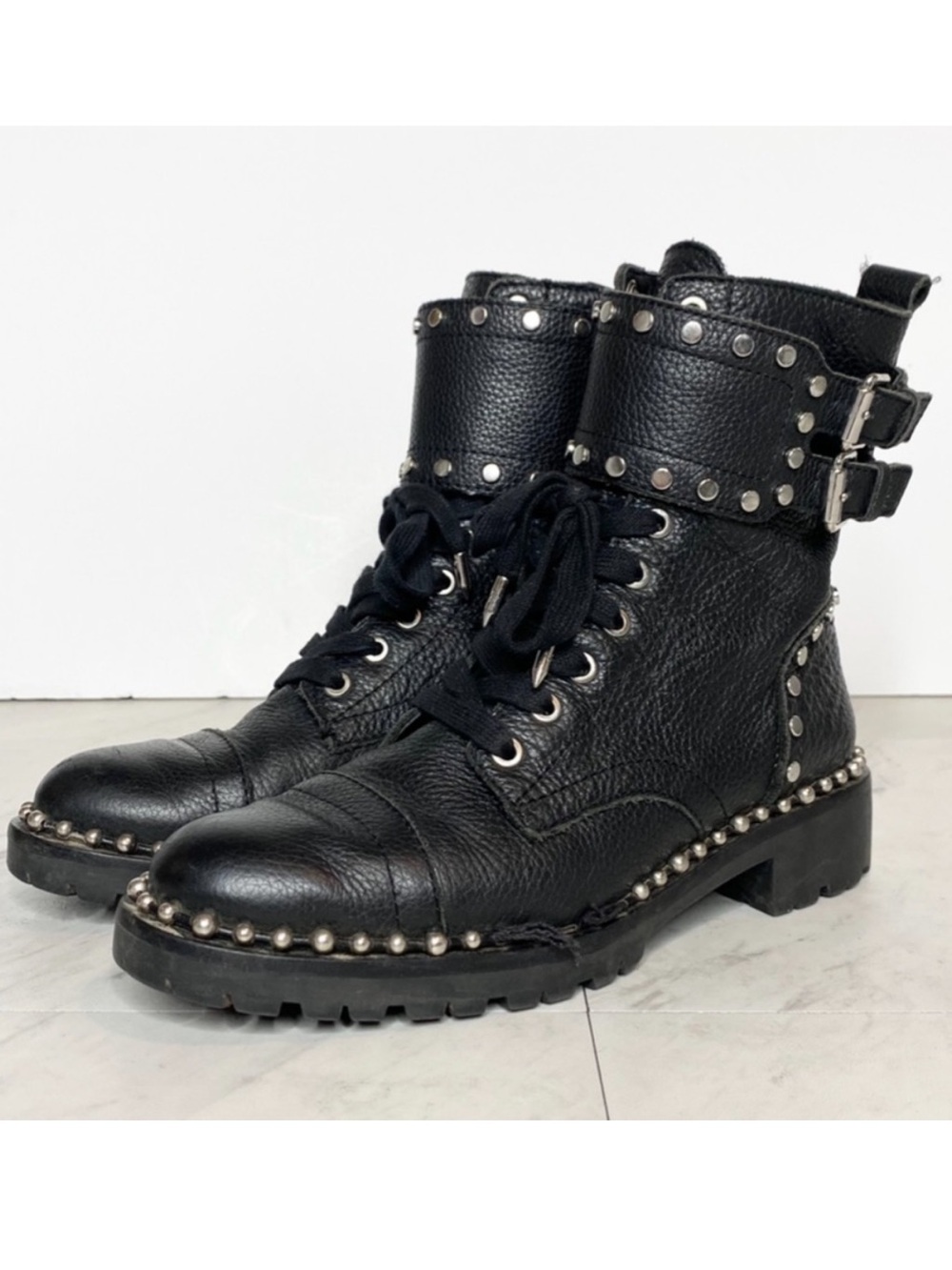 Sam Edelman Jennifer Studded Combat Boot 5M